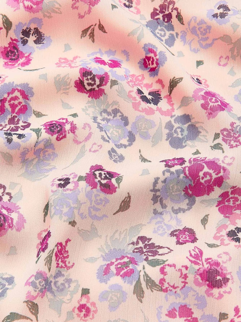 Floral Georgette Midi Wrap Dress - Addition Elle