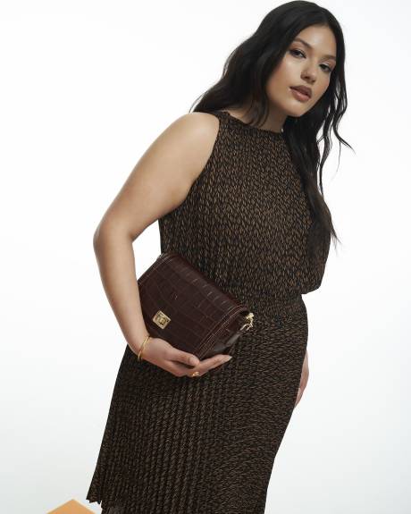 Robe licou plissée, tissu responsable - Addition Elle