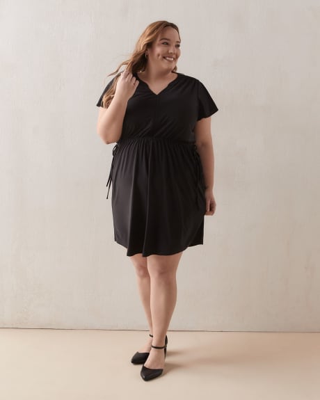 Fit And Flare Matte Jersey Dress - In Every Story