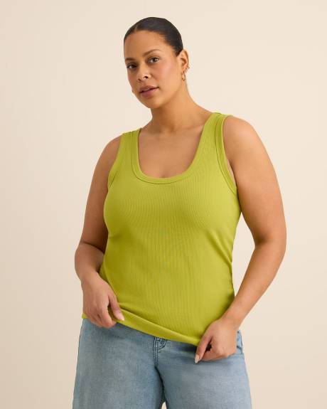 Low Back Rib Knit Tank Top - PENN. Essentials