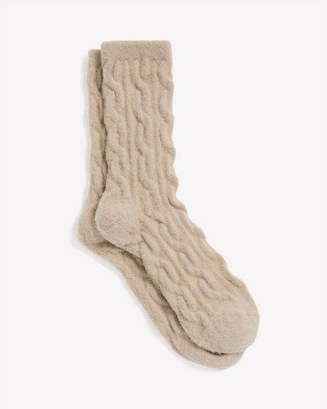 Chaussettes à mailles torsadées