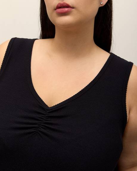 Camisole de pyjama évasée en tricot côtelé - ti Voglio