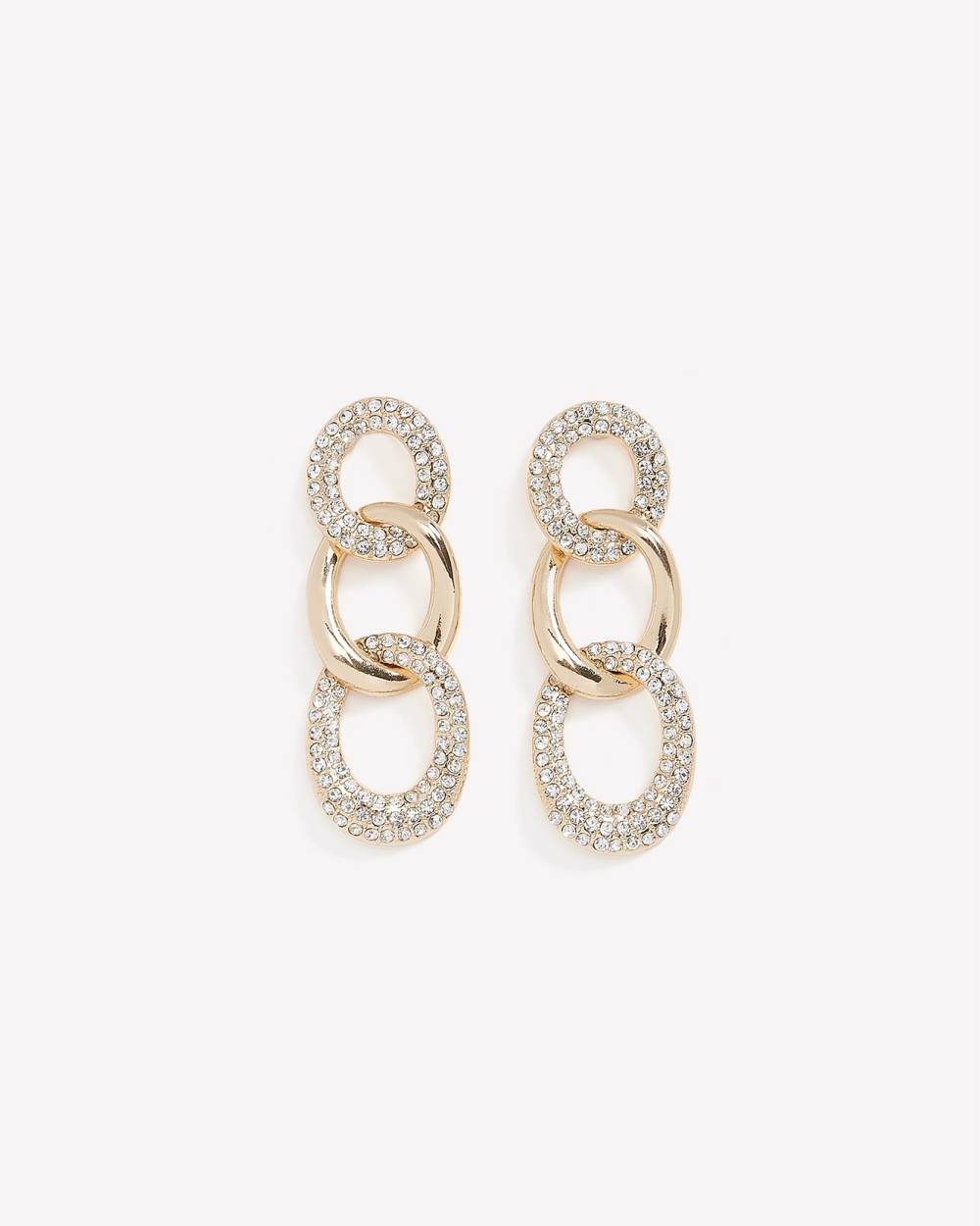 Chunky Triple Link Drop Earrings Penningtons