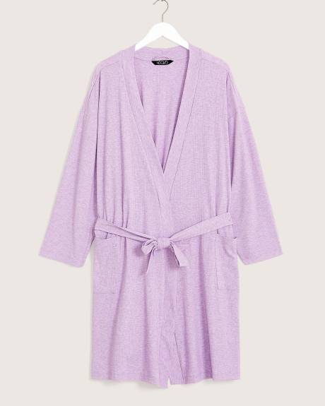 Rib Knit Sleep Robe - ti VOGLIO