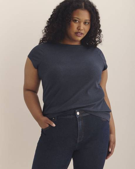 Crewneck Ribbed Baby Tee - PENN. Essentials