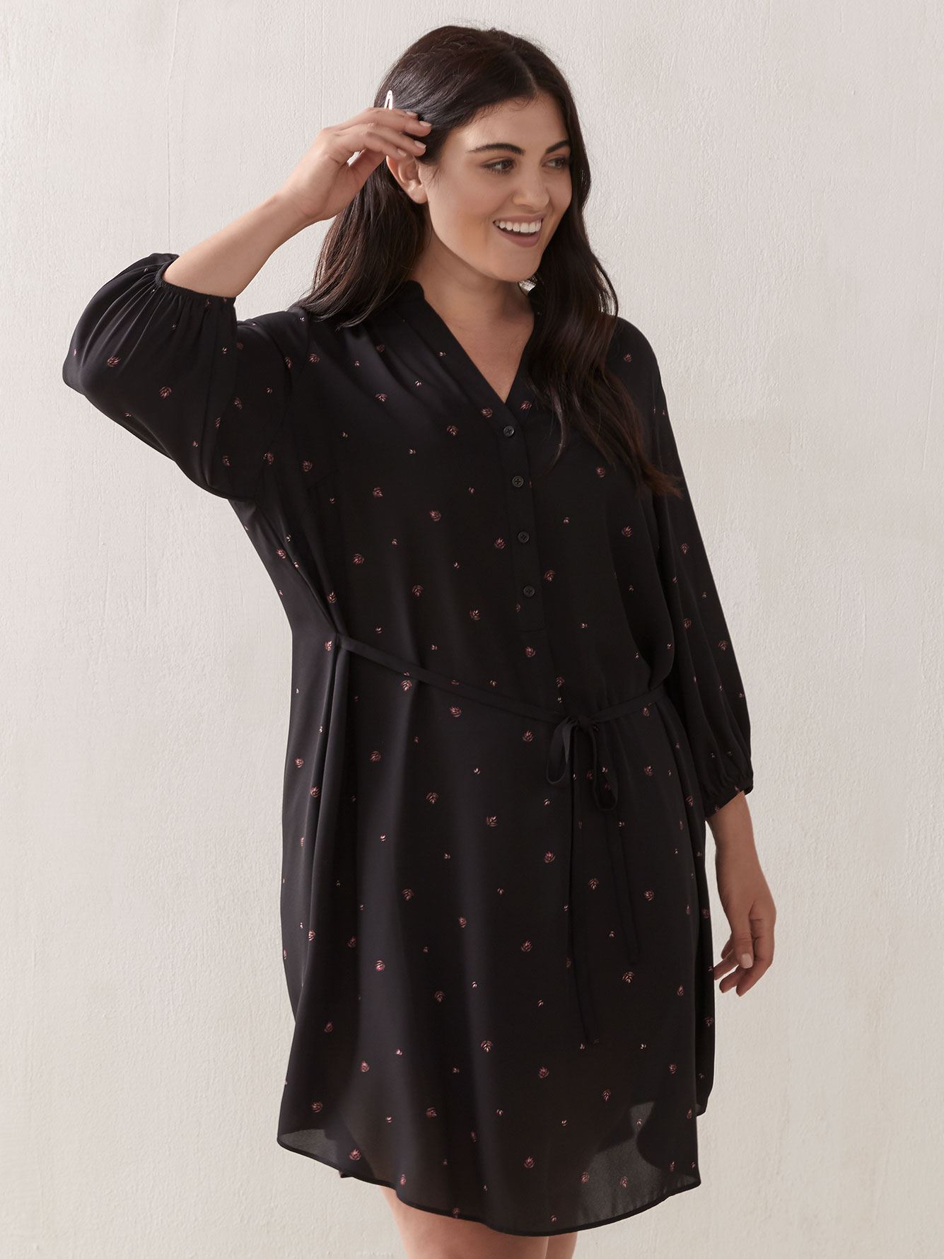 black shirt dress size 20