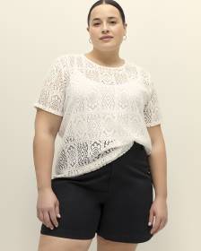 Crochet Short-Sleeve T-Shirt