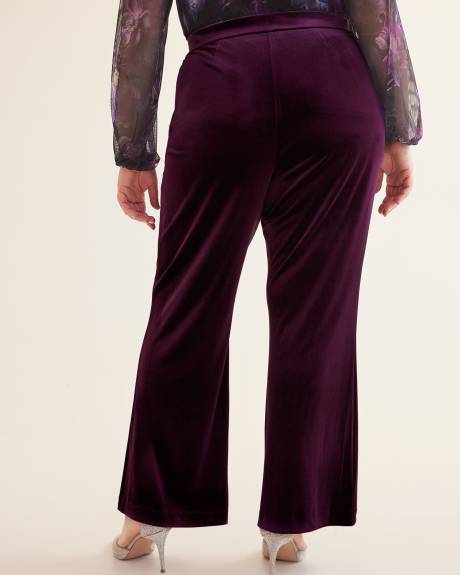 Flared-Leg Velvet Pant