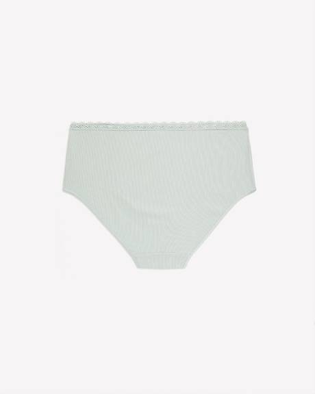 Culotte classique en tricot côtelé avec dentelle à la taille - ti Voglio