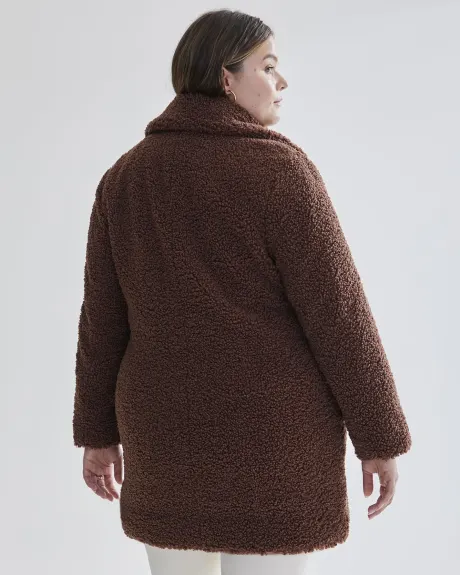 Manteau classique en laine bouclée - Addition Elle