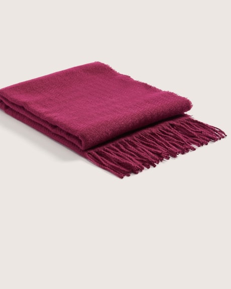 Woven Scarf with Fringes