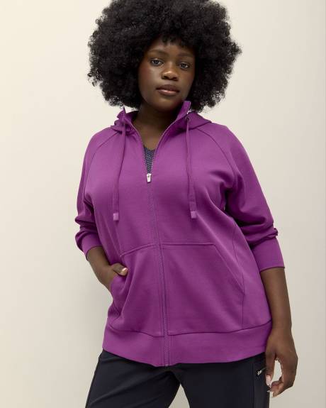 Veste zippée à manches longues avec capuchon - Active Zone