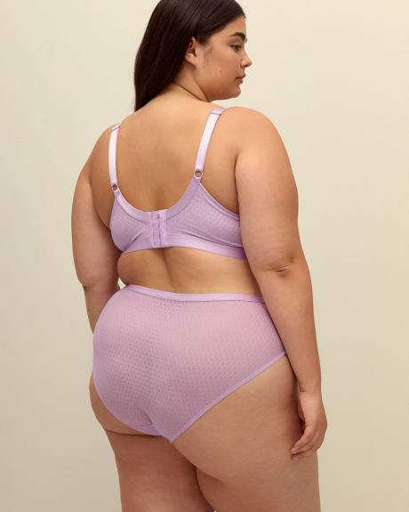 High-Cut Lace and Microfibre Brief - Déesse Collection
