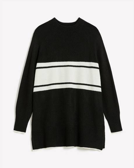 Funnel Neck Raglan Sweater