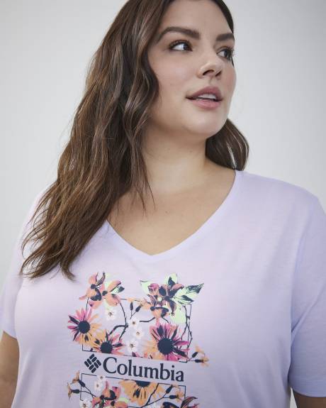 Bluebird Day Relaxed V-Neck Tee - Columbia