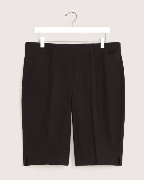 Short long, coupe ingénieuse, tissu responsable
