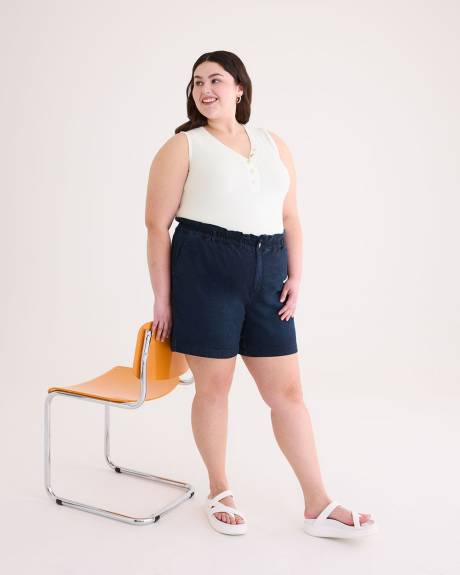 1948 Fit Knit Like Denim Shorts - d/C JEANS