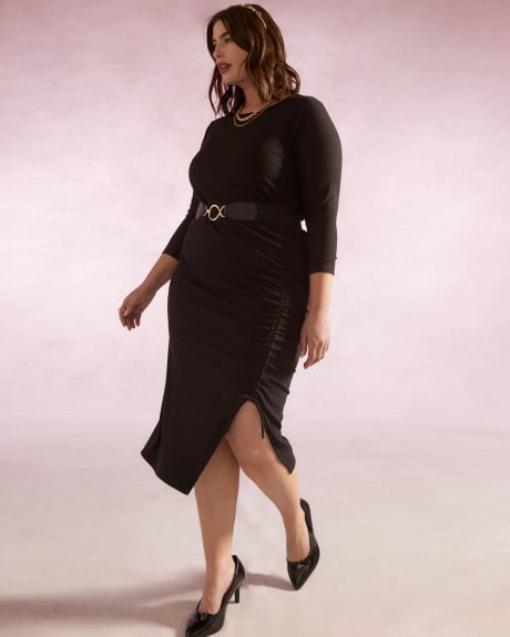 Midi Rib Knit Bodycon Dress - Addition Elle