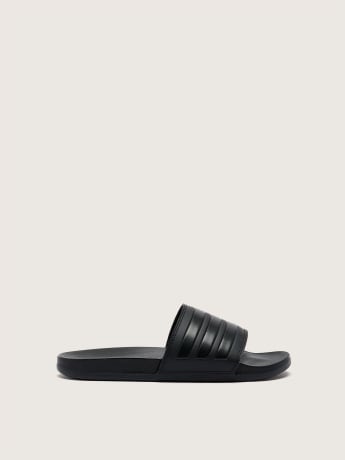 Sandale noire Adilette Cloudfoam, largeur régulière - adidas