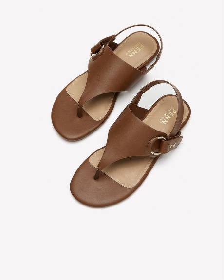 Extra Wide Width, Flat Sandal with Velcro Buckle Closure
