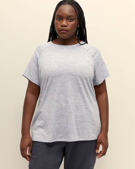 Grey Short-Sleeve Crew Neck T-Shirt - Active Zone