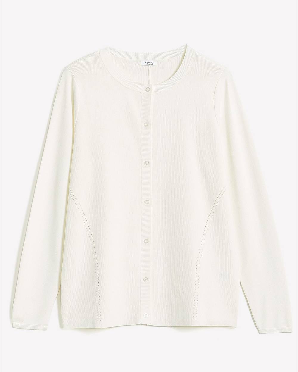 Buttoned Down Cardigan with Pointelle Stitches Penningtons