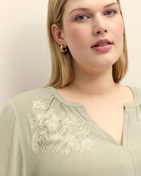 Boho Blouse with Soutache