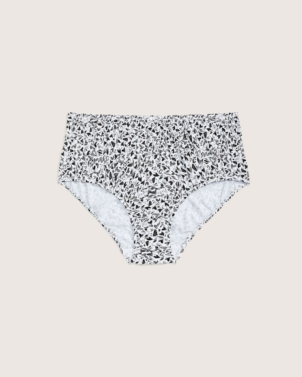Cotton Full Brief, Heart Print With Lace - tiVOGLIO | Penningtons