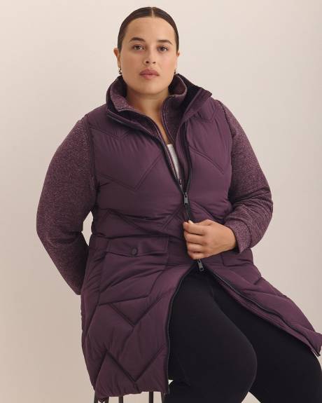Responsible, Long Hooded Vest - Active Zone