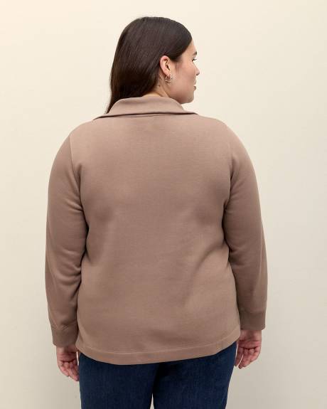 Mockneck Sweatshirt with Zipper