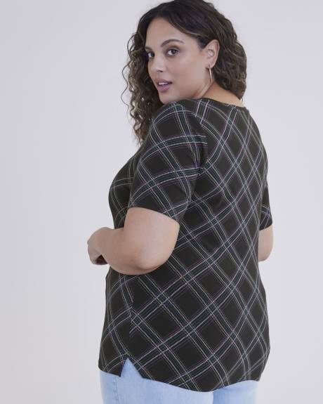 T-shirt imprimé, coupe silhouette, tissu responsable - Addition Elle
