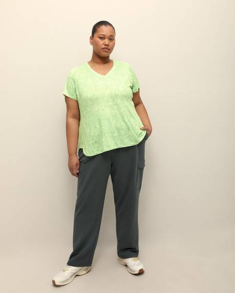 French Terry Straight-Leg Cargo Pant - Active Zone