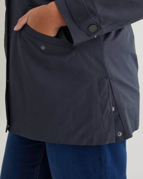 Manteau imperméable à capuche