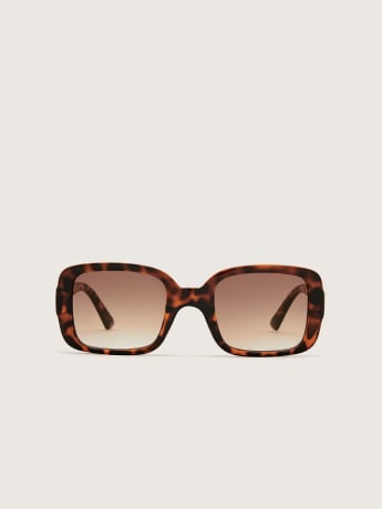 Lunettes de soleil carrées avec imprimé