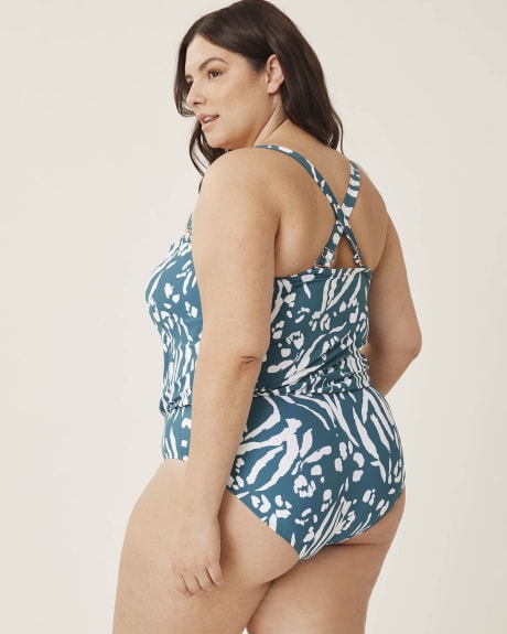 Printed One-Piece Swimsuit with Center Front Keyhole - Anne Cole