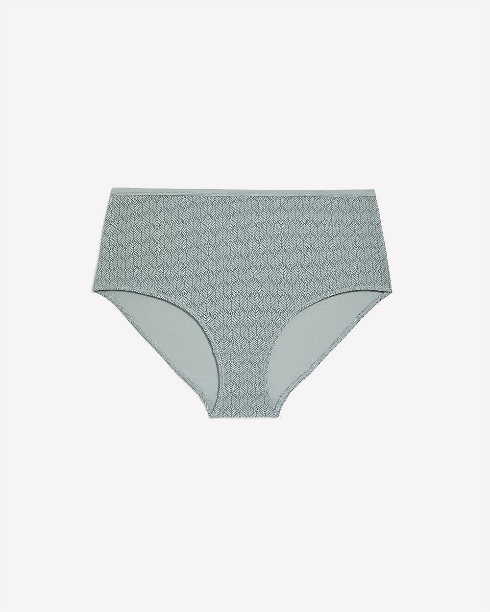 Sage Fern-Print Cotton Brief - ti Voglio