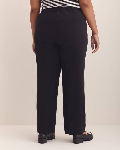 Pantalon de ville noir à jambe droite