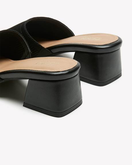 Extra Wide Width, Block Heel Mule Sandal
