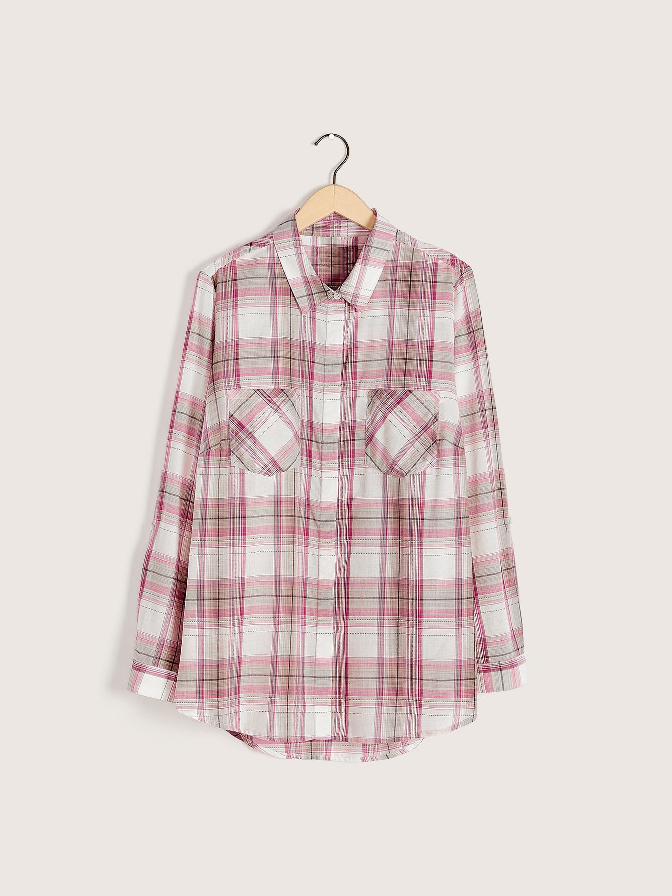 Cotton Plaid Shirt - In Every Story | Penningtons