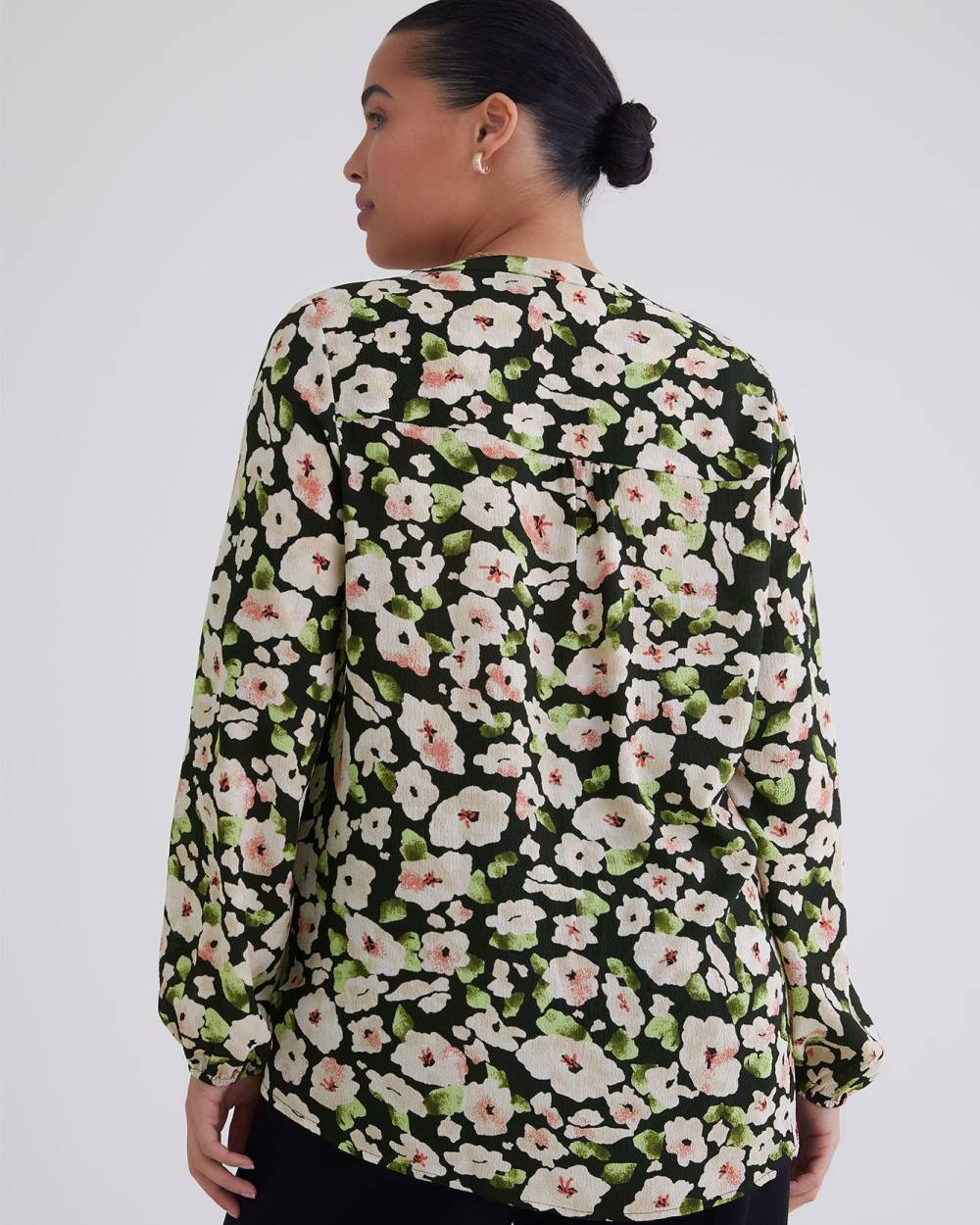 Printed VNeck Blouse Penningtons