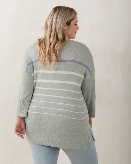Responsible V-Neck Tunic Sweater - In Every Story