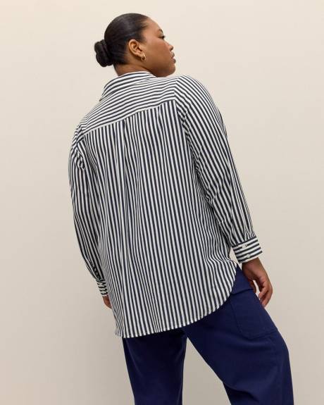 Striped Buttoned Down Tunic