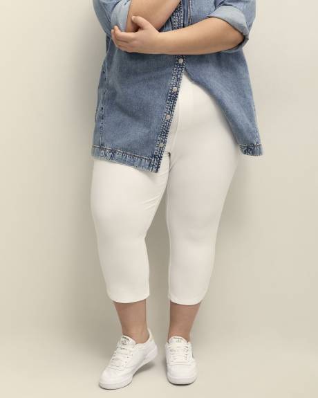 Legging capri blanc avec ourlet tulipe - Essentiels PENN.