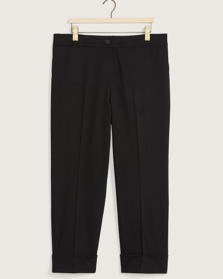 Straight Ankle Leg Pant with Cuffs