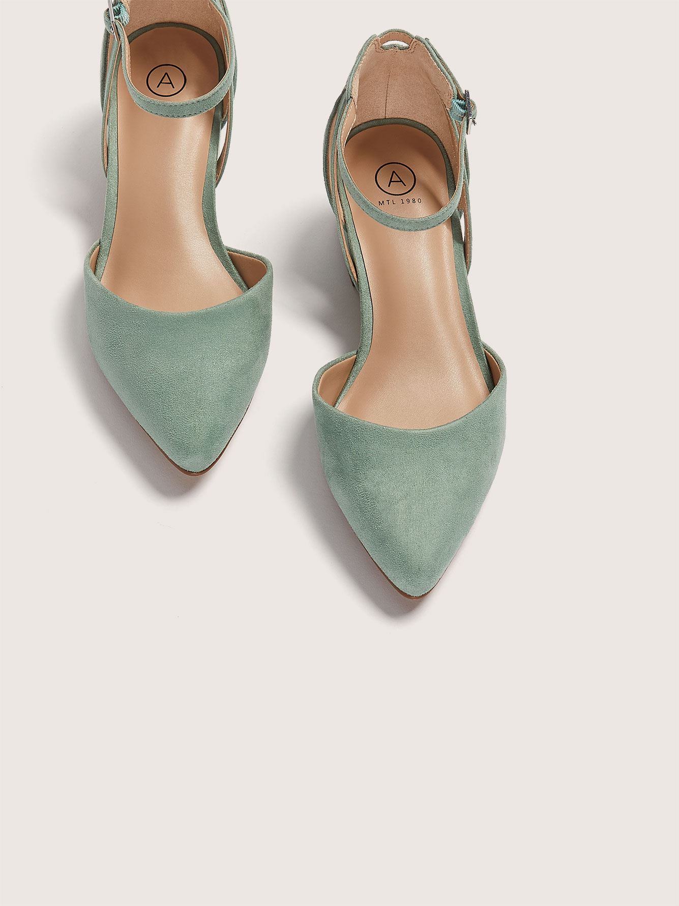 escarpin talon large