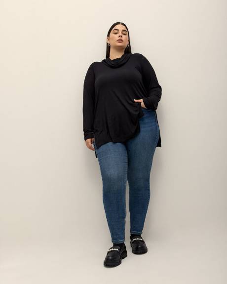 Cowl Neck Knit Tunic