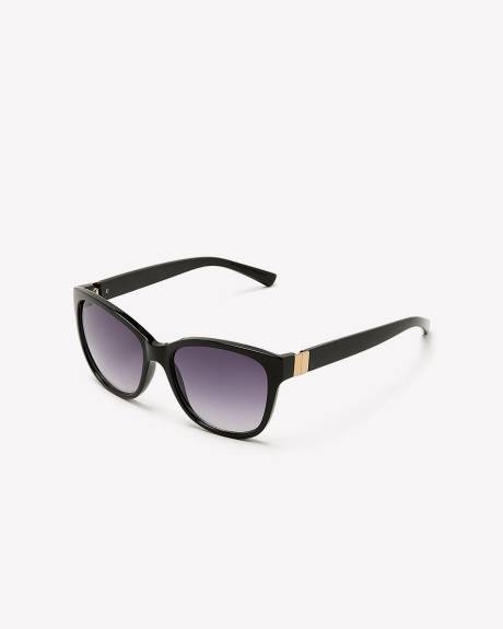 Wayfarer Sunglasses with Side Metal Detail