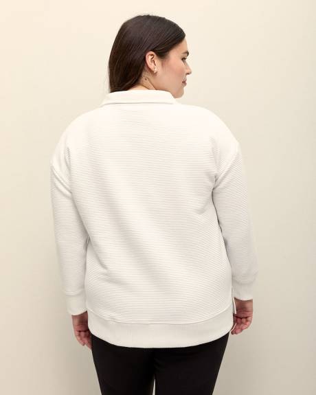 Sweatshirt côtelé à col montant - Active Zone