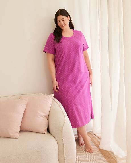 Printed Long Sleepshirt - ti Voglio