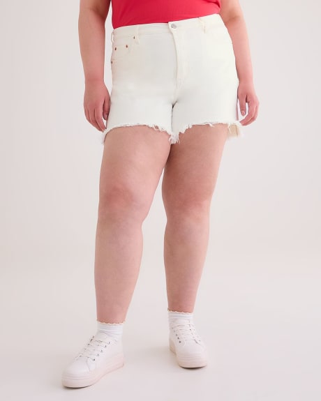 White Denim 501 Original High-Rise Shorts - Levi's